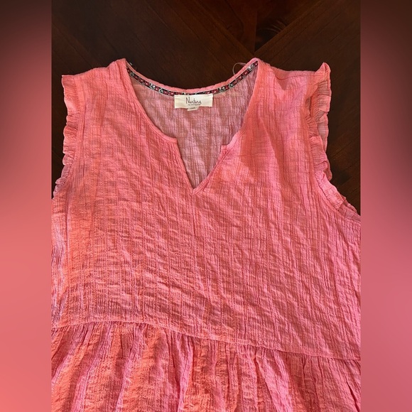 "Nurture by Westbound Coral Textured Sleeveless Dress size 1X - Picture 6 of 10